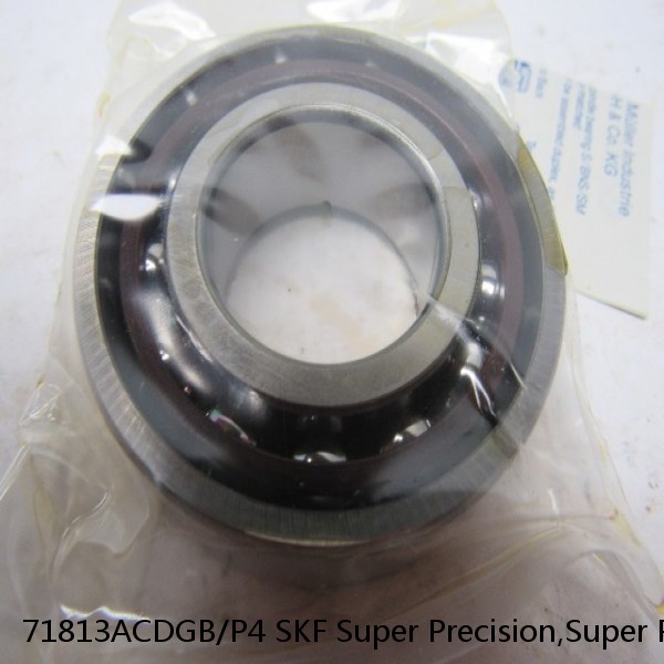 71813ACDGB/P4 SKF Super Precision,Super Precision Bearings,Super Precision Angular Contact,71800 Series,25 Degree Contact Angle